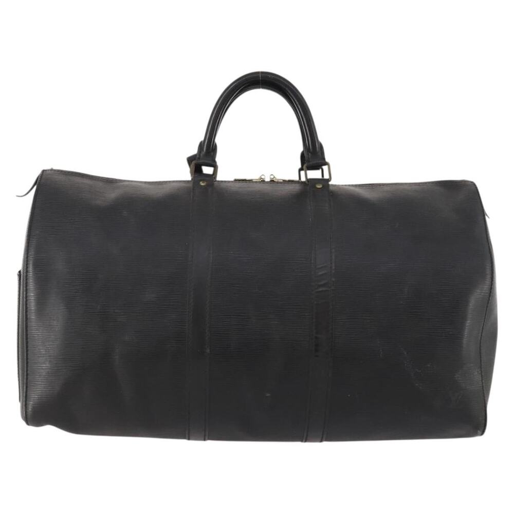 Louis Vuitton Epi Keepall 50 Travel Bag Black